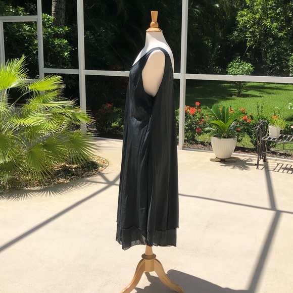 NEW! ❤️ CP SHADES Blanca Dress - Beautiful Layered Boho MIDI - Sz. L - Black NWT - Picture 4 of 12